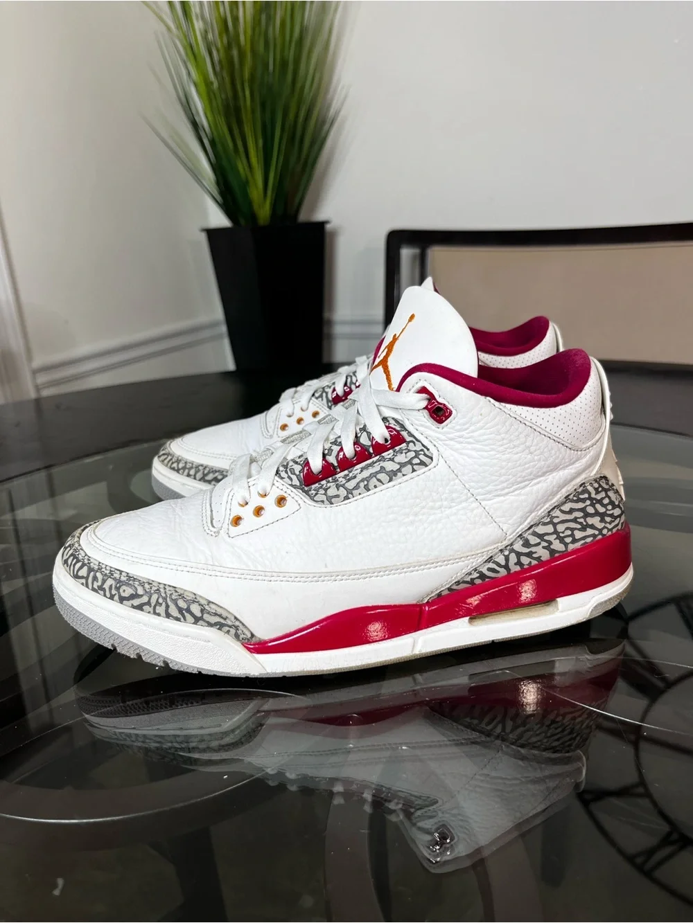Nike Air Jordan 3 Retro Cardinal Red  Men's Size 10.5